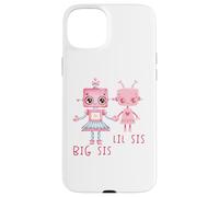 Robo Chica Robot Hermana Robótica Lil Sis Big Sis Match Hermano Carcasa para iPhone 15 Plus
