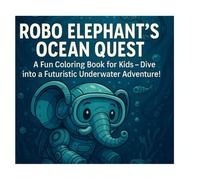Robo Elephant's Ocean Quest: A Fun and Futuristic Coloring Adventure for Kids Ages 5-12