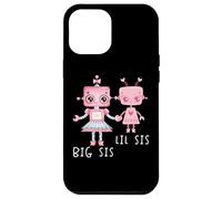 Robo Girl Robot Sister Robótica Lil Sis Big Sis ARTE EN LA ESPALDA Carcasa para iPhone 12 Pro Max