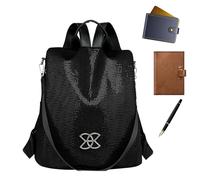 Robo: mochila resistente de gran capacidad - cremallera, organizador grande | Bolsillo para mujer, correas ajustables para desplazamiento, viajes, libros, aperitivos, asuntos escolares, oficina