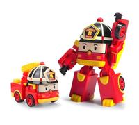 Exost Robocar Poli - Figura transformable Roy - Robot o Coche - 10 cm - Juego Infantil (4891813542087)