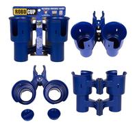 RoboCup Portavasos para Bebidas, caña de Pescar, Barco, Silla de Playa, Carrito de Golf, Silla de Ruedas, Andador, Baquetas de Tambor, micrófono, Azul Marino