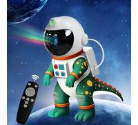 Robofun Astronauta Proyector Galaxy - Luz Nocturna LED Estrellas con Rotación 360°, Timer y Mando para Dormitorio Infantil