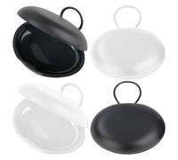 ROBOHOOK Funda para tapones para los oídos, 4 piezas, mini portátil, adecuada para viajes, viajes de negocios, actividades al aire libre, llaveros, tapones para los oídos, baratijas, pastillas