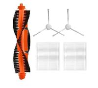 Roboparts® Kit repuestos 5 en 1 Recambio Rodillo Principal, cepillos Laterales y Filtro hepa de Repuesto Compatible con iRobot Roomba Combo 2 Essential