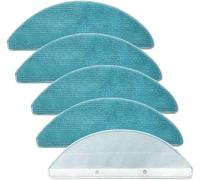 Roboparts® Pack 5 mopas de fregado para Cecotec Conga 8290 Immortal Ultrapower Home y 7490 Immortal, recambios Lavables y Reutilizables