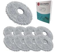 Roboparts® Recambios Compatibles con Cecotec Conga M100. 8 Mopas de Fregado de reemplazo para Robot Aspirador