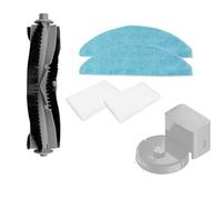 Roboparts® Recambios Compatibles con Cecotec Conga Y50. Pack Rodillo Principal, Filtros y mopas de fregado de Repuesto para Robot Aspirador