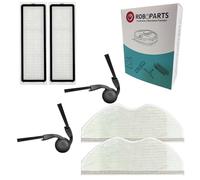 Roboparts® Recambios Compatibles con Xiaomi Robot Vacuum S40 / OV81. Cepillos Laterales, Filtros Hepa y Mopas de Fregado de Reemplazo para Robot Aspirador