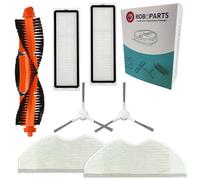 Roboparts® Recambios Compatibles con Xiaomi Robot Vacuum S40C / E101. Rodillo Central, Cepillos Laterales, Filtro Hepa y Mopas de Fregado de Reemplazo para Robot Aspirador