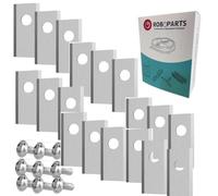 Roboparts® Recambios Cuchillas Compatibles con Robot Cortacesped Cecotec. Reemplazo 18 Piezas Cuchillas Robot De Césped Conga Grasshopper 800 Connected