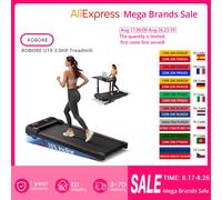 ROBORE U19 3.0HP Caminadora Inteligente con Plataforma Vibratoria, Pantalla LCD Inteligente, Control Remoto, Motor Silencioso Inferior a 45dB, Diseño Plegable Portátil, Fácil Almacenamiento, Equipo de