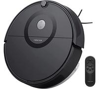 Roborock E5 Robot Aspirador y Mopa para Todos los Suelos con Control Remoto y App/Voz (2500Pa, 200min de duración, 640ml polvo/180ml tanque de agua, auto. Sistema de ruta giroscópico) Negro