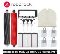 Roborock-piezas de repuesto Q8 Max Q8 Max Plus Q8 Max + Q5 Pro Q5 Pro Plus, accesorios, cepillo lateral principal, filtro Hepa, mopa, bolsa de polvo 18pcs
