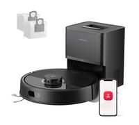 roborock Q7 L5+ Set Robot Aspirador y Fregador de 8000 Pa, 7 Weeks Autovaciado, Sistema Doble Antienredos, Navegación PreciSense LiDAR, Suelos Duros, Alfombras y Pelo de Mascotas, Negro