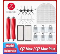 Roborock Q7 Max / Q7 Max + / Q7 Max Plus accesorios de Robot aspirador Cepillo Lateral filtro Hepa paño de mopa bolsa de polvo repuestos Combination Pack 4