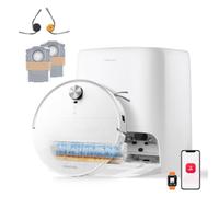 roborock Qrevo Edge 2 Flow Set Robot Aspirador Succión Extrema de 35000 Pa, Blanco