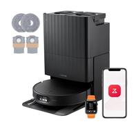roborock Qrevo Edge 2 Robot Aspirador Succión Extrema de 25000 Pa, Negro