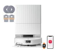 Roborock Qrevo Edge 2 Set Robot Aspirador Fregona 25000 Pa, 7,98cm, Antienredos, 81ºC+Secado, Blanco