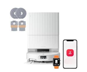 roborock Qrevo Edge 2 Set Robot Aspirador Succión Extrema 25000 Pa Blanco