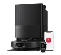 roborock Robot Aspirador QV 35A, 8000Pa de succión, Dos mopas giratorias elevables, cepillos antienredos, tecnología reactiva para Evitar obstáculos, navegación y mapeo,Negro