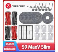 Roborock S9 MaxV Slim / G30 U accesorios de Robot aspirador Cepillo Lateral principal paño de mopa filtro Hepa bolsa de polvo repuestos 8 Main Brushs