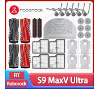 Roborock S9 MaxV Ultra / Saros 10 / S90ver / A1460RR Robot aspirador accesorio cepillo lateral principal paño de mopa filtro HEPA bolsa de polvo 12 Mop Cloths