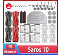 Roborock Saros 10 / S9 MaxV Ultra Robot aspirador accesorio cepillo lateral principal paño de mopa filtro HEPA bolsa de polvo repuestos 6 Dust Bags