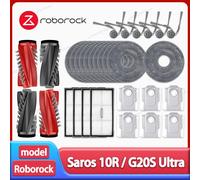Roborock Saros 10R / G20S Ultra accesorios de Robot aspirador Cepillo Lateral principal paño de mopa filtro Hepa bolsa de polvo repuestos 10 HEPA Filters