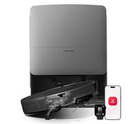 roborock Saros 20 Robot Aspirador Succión Extrema de 36000 Pa, Chasis AdaptiLift 3.0 hasta 8.8cm, Sistema StarSight 2.0, con Base RockDock Nuevo, Lavado con Agua a 100°C y Secado con Aire 55°C