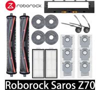 Roborock Saros Z70 Robot repuestos de aspiradora accesorios cepillo lateral principal filtro paño de mopa bolsa de polvo Beige