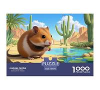 Roborovski hámster Enano 1000 Pieces Jigsaw Puzzles For Adults EduGatoional Games Stress Relieving Entertainment Exercise The Memory of The Brain for Adults and Kids, Age 12 Years Up 70x50cm/100
