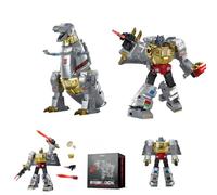 Robosen Edición Flagship Grimlock Robot: Primer robot transformable automático de doble forma del mundo, controlado por voz con integración de App