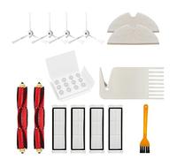 Robot Accessories - Juego de filtros HEPA para fregona lateral principal, antialérgico, compatible con XiaomiMijia 1S T6T7, juego de filtros, piezas de repuesto, barredora de repuesto