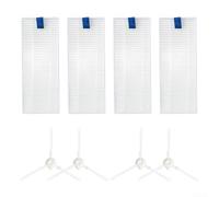 Robot Aspirador Accesorios Filtro de Cepillo Lateral y Almohadillas de Mopa para Tefal EFor y para Series 20 40 50 Incluyendo Smart Force Esencial RR6875WH (A)
