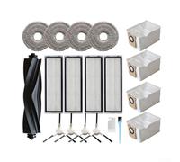 Robot Aspirador Accesorios para Dreame L10s Ultra Gen 2 L40 para x30 - Cepillo principal HEPA Filtro Bolsas de Polvo Almohadillas de Mopa Kit de Cepillos Laterales