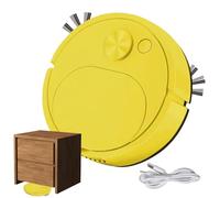 Robot Aspirador - Barredora de Succión Fuerte, Máquina de Limpieza Silenciosa | Colector de polvo automático y robot de barrido inteligente, aspirador doméstico ultrafino con anticolisión para el hoga