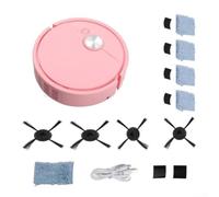 Robot aspirador con almohadilla de fregona húmeda integrada, aspiradora en seco y funciones de barrido, además de programación de aplicaciones móviles y control de habitación por habitación