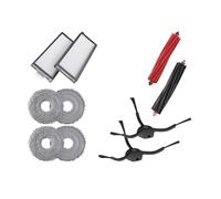 Robot Aspirador Con Filtro Lavable, Cepillo Lateral Principal, Fregona, Compatible Con Roborock, Q Revo Master, Reemplazo De Accesorios De Aspiradora(Pack1)