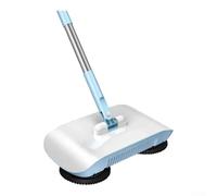 Robot aspirador de mano, ligero y portátil con escoba para combo de 1 pieza para una fácil limpieza del piso en la sala de estar, cocina, dormitorio (azul)