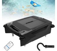 Robot aspirador de piscina, robot limpiador de piscina inalámbrico alimentado por energía solar, carga dual solar y rápida, evita obstáculos, bolsa de desechos grande de 3.4 L, soporte de aplicación