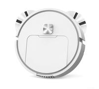 Robot aspirador inteligente 018, robot aspirador inteligente para alfombras de piso del hogar, robótico automático para HOOVER baterías no incluidas Dispositivo de limpieza (tipo de batería blanca)