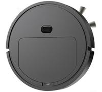 Robot aspirador inteligente 3 en 1 con función de fregona para pelo de mascotas bajo decibelio 45dB limpieza de piso y navegación delgada de 6 cm (V235 negro (23 cm)