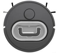 Robot aspirador inteligente 3 en 1 con función de fregona para pelo de mascotas bajo decibelios 45dB limpieza de piso y navegación delgada de 6 cm (XFX019 negro 20 cm)