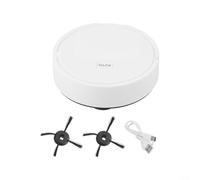 Robot aspirador inteligente 3 en 1, con función de trapeado, para sala de estar, dormitorio y suelos duros, diseño delgado, evitar obstáculos, Wi-Fi habilitado (blanco)