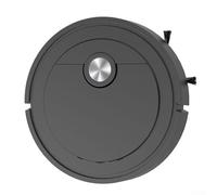 Robot aspirador inteligente, aspiradora automática con barrido, succión y trapeador 3 en 1 para mantenimiento de suelos controlado a través de la aplicación (negro)