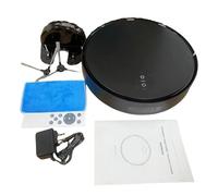 Robot Aspirador Inteligente Automático 3 En 1 De 240 V para El Hogar, con Succión Ultra Fuerte De 1600 Pa para Eliminar Pelo Y Polvo. Black