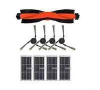 Robot Aspirador Kit de repuesto para Xiaomi Mijia M40 D110CN Cepillo principal en forma de V con rodamientos extraíbles Cepillos laterales Filtros de alta eficiencia 9 piezas