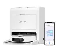 Robot Aspirador Lavador con Estación EZVIZ RS2 - Lavado/Secado/Limpieza/Relleno Automático - 4000 Pa - Navegación Láser
