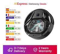 Robot aspirador Lefant M320 con fregona, potente succión de 6000Pa, cubo de basura visible, detección de alfombras, Control de voz Alexa M320-White-US